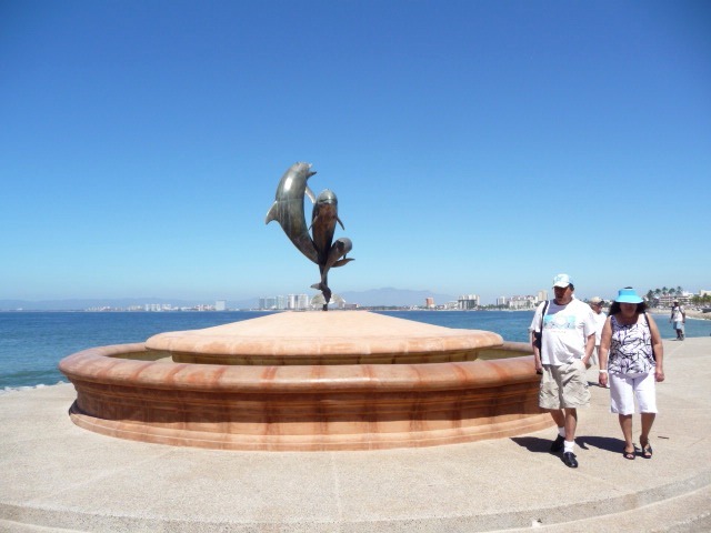 dolphin statue puerto vallarta mexico